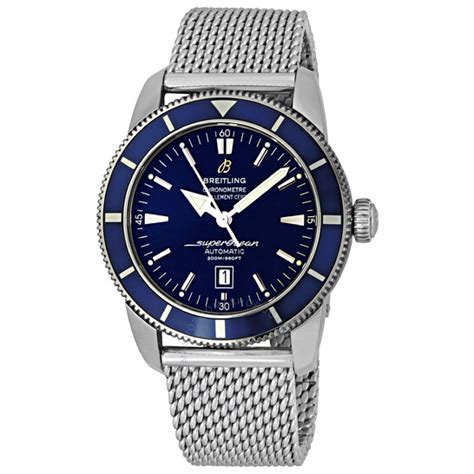 Breitling Men's A1732016/C734SS Blue Dial Superocean 